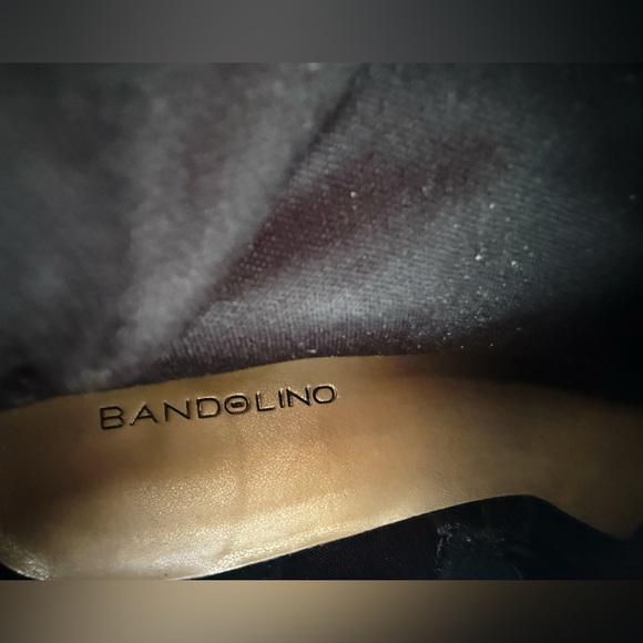 Bandolino Two-Tone Black & Brown Knee-High Riding Boots | Women’s Size 9 - Picture 9 of 11